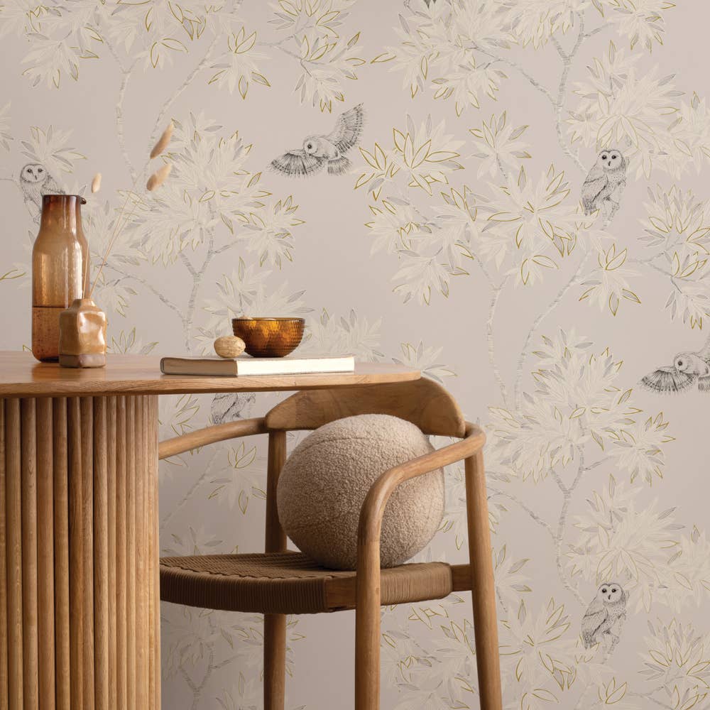 Parliament Natural Beige Non-Pasted Wallpaper, 56 sq. ft.