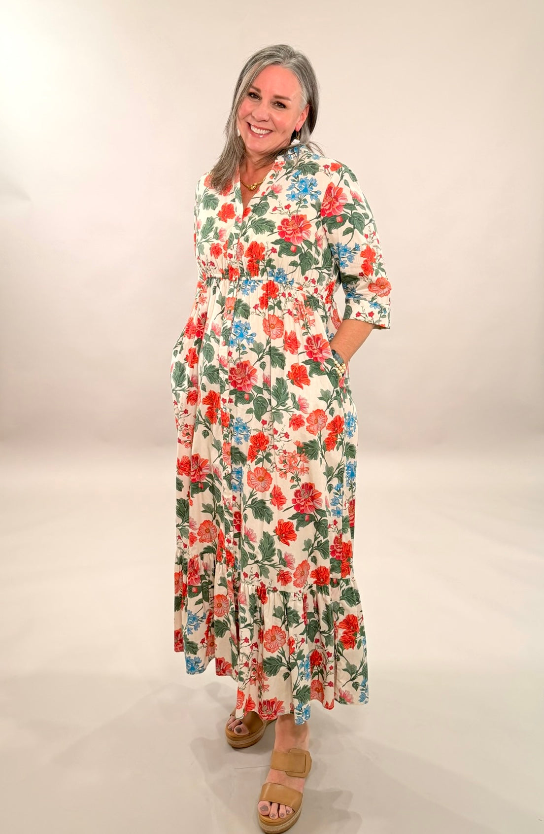 Botanical Bliss Tiered Maxi
