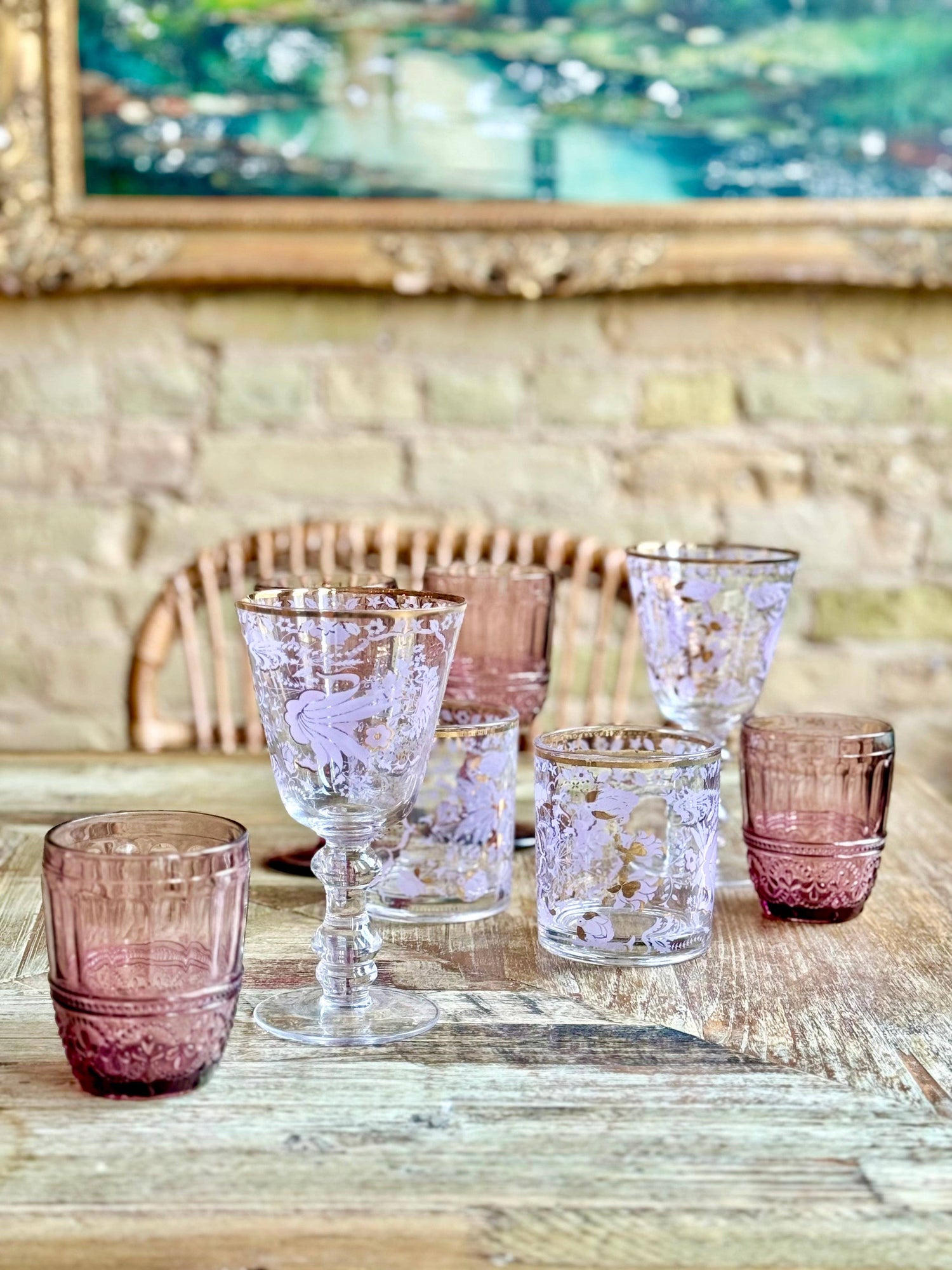 Lilac Tapestry Goblet