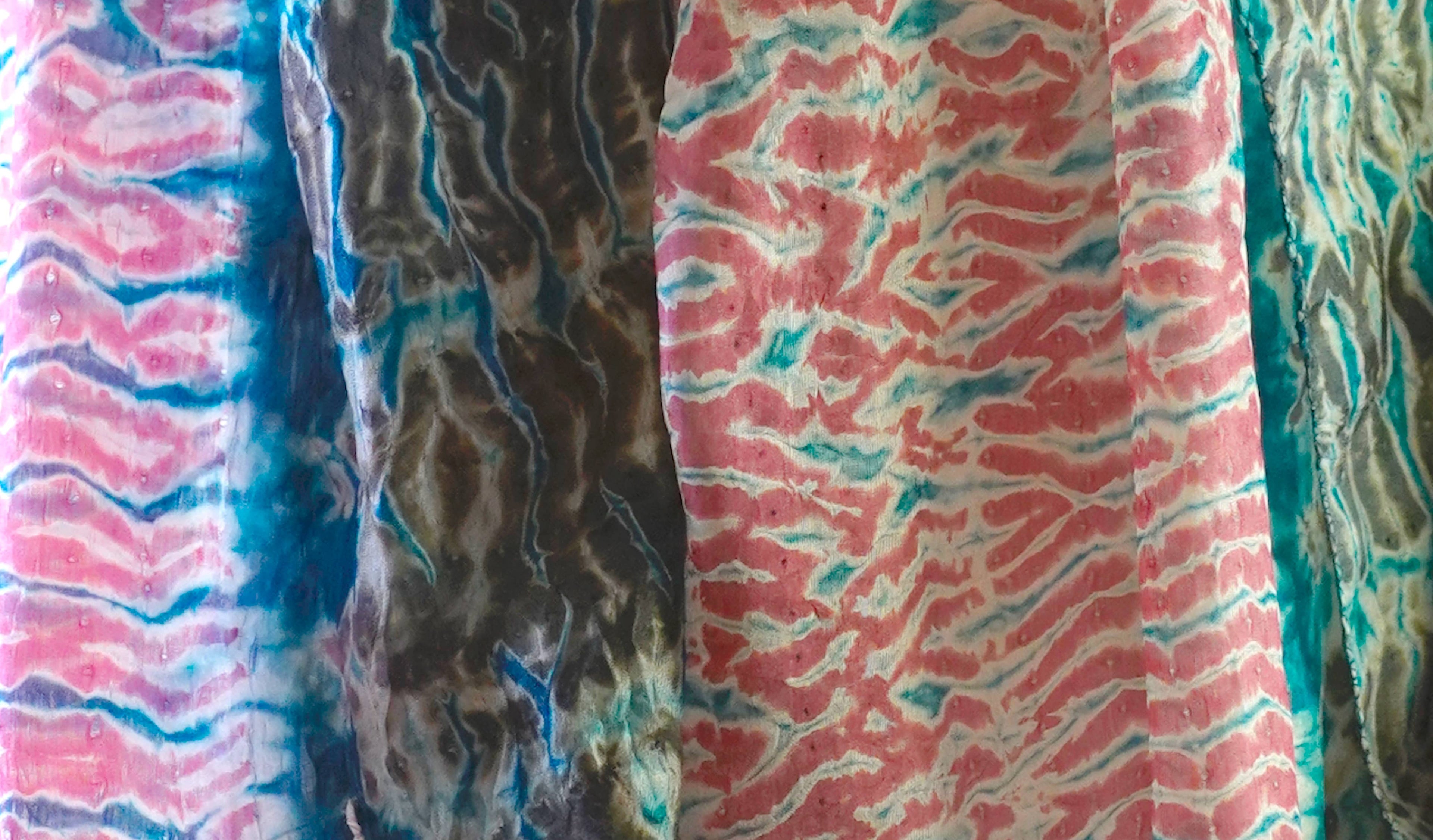 Yuna Shibori Silk Scarf