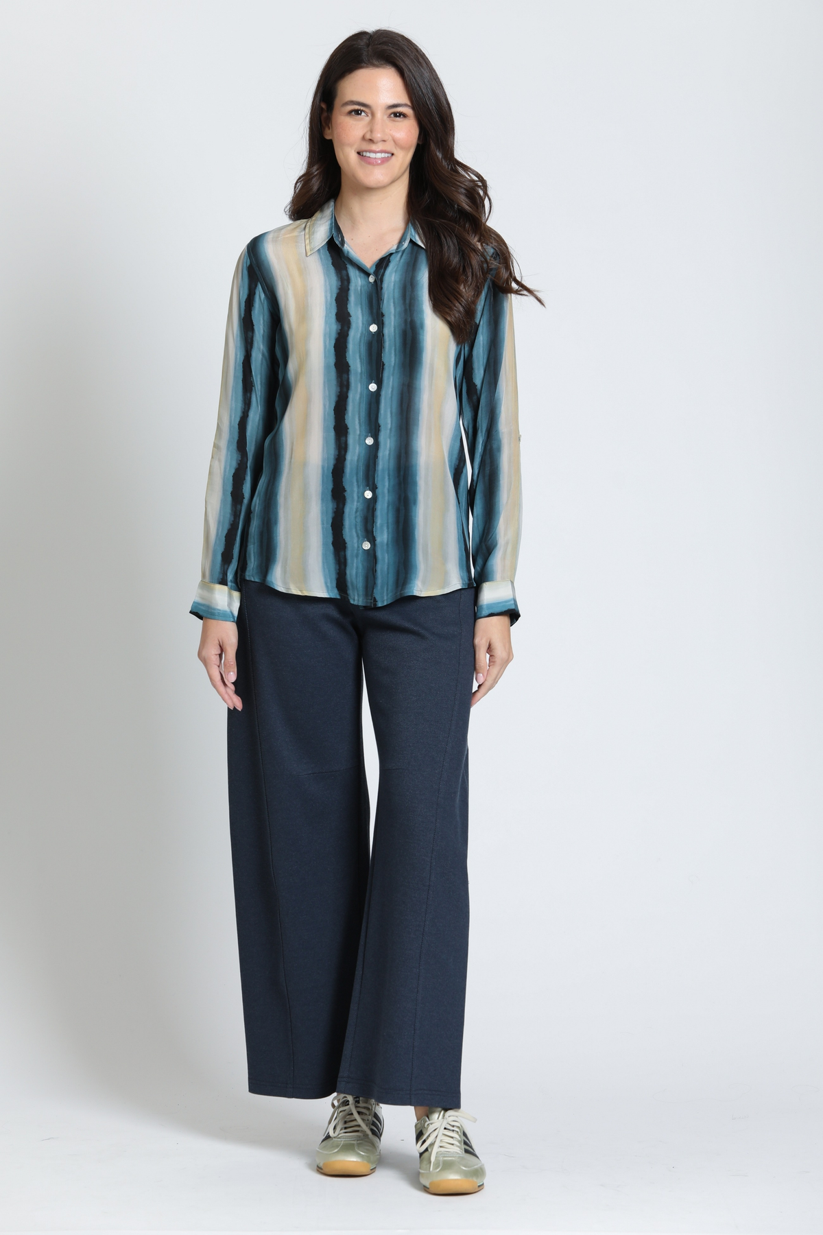 Knit Barrel Leg Pant
