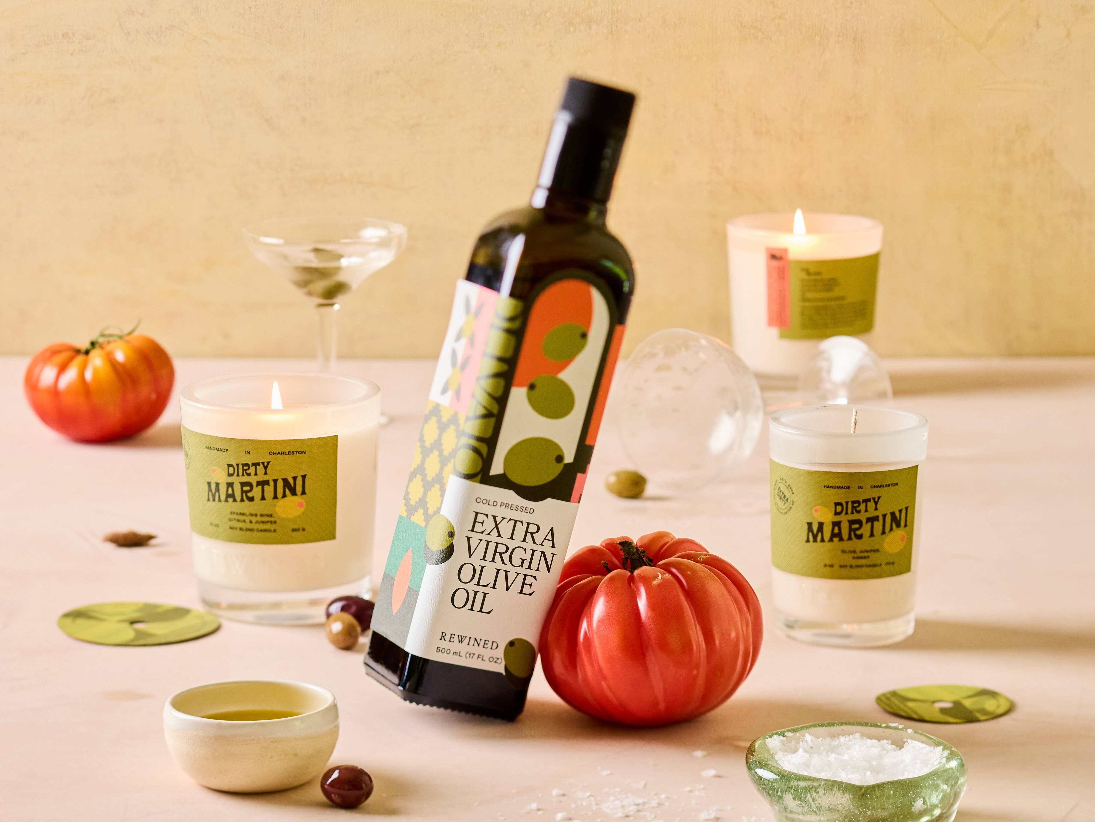 Rewined Dirty Martini Candle