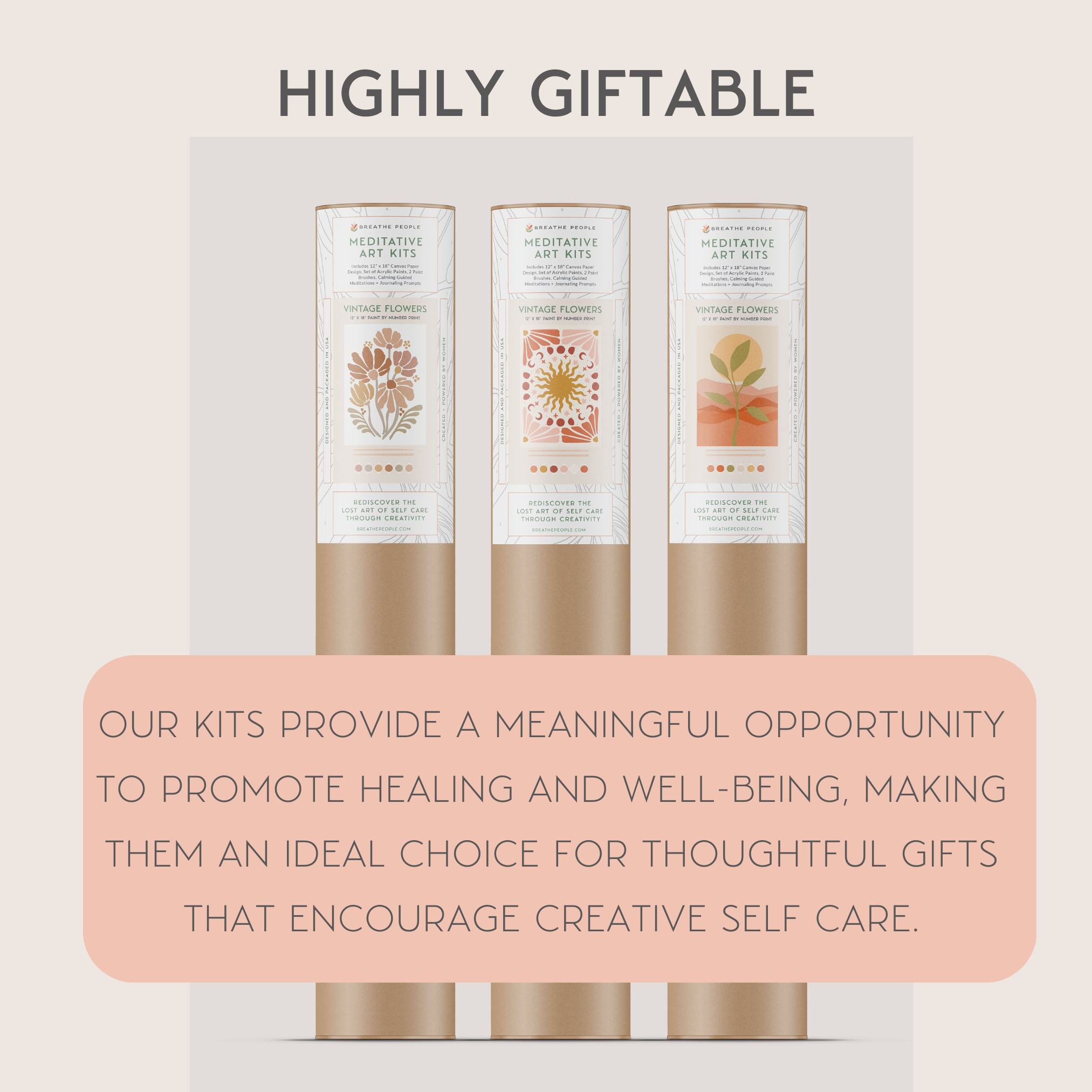 Vintage Flowers Art Paint by Number Kit