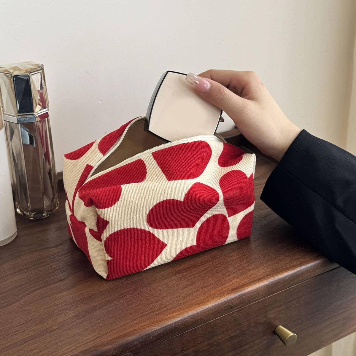 Sweetheart Corduroy Toiletry Bag