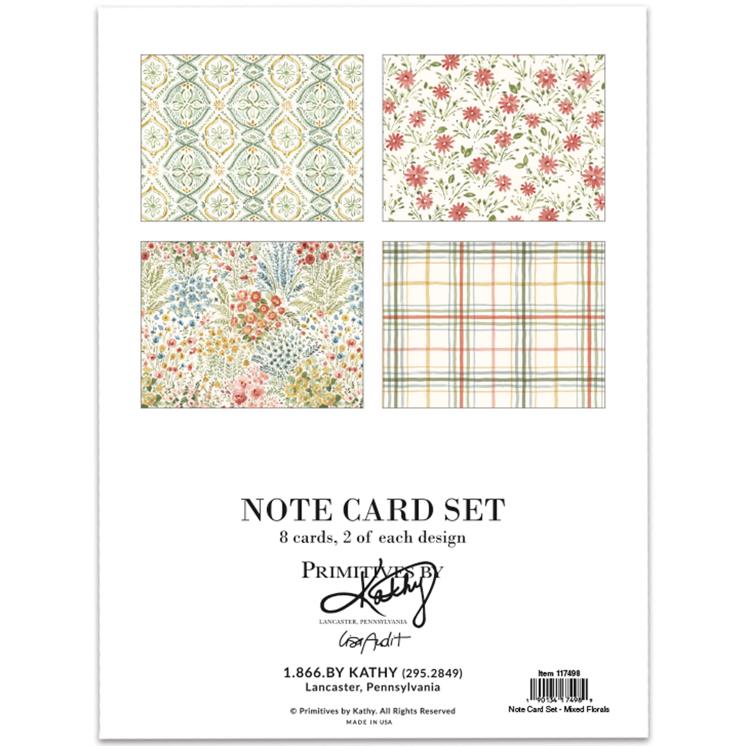 Mixed Florals Note Card Set