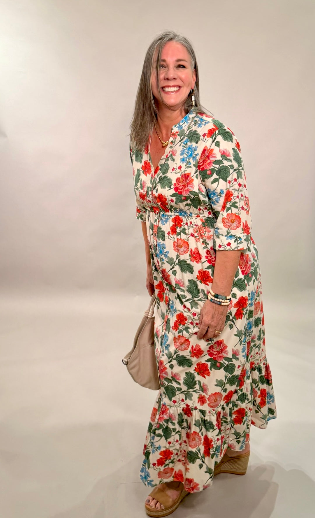 Botanical Bliss Tiered Maxi