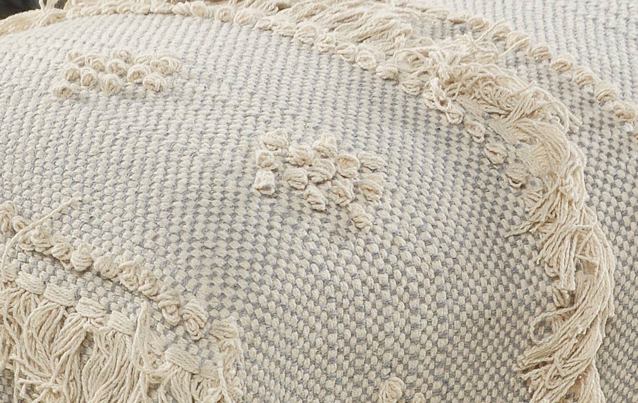 Intricate Modern Embroidered Handmade Upholstery Bench