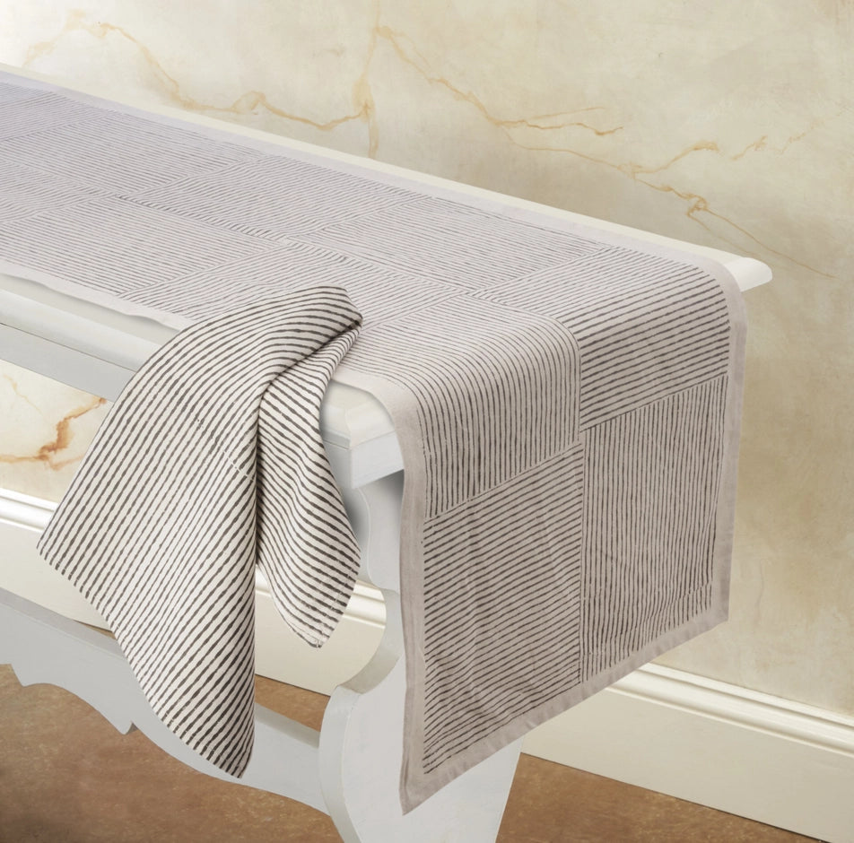 Villa Runner, Hand Block Printed Cotton