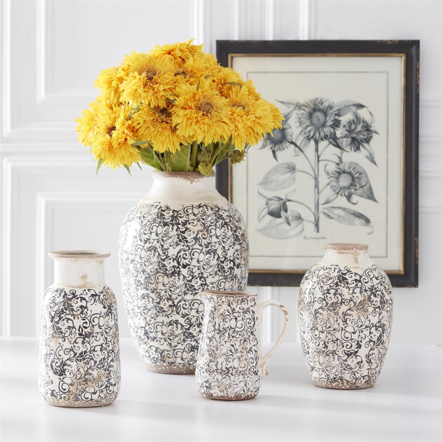 Assorted 22" Black and Gold Framed Sunflower and Artichoke Prints