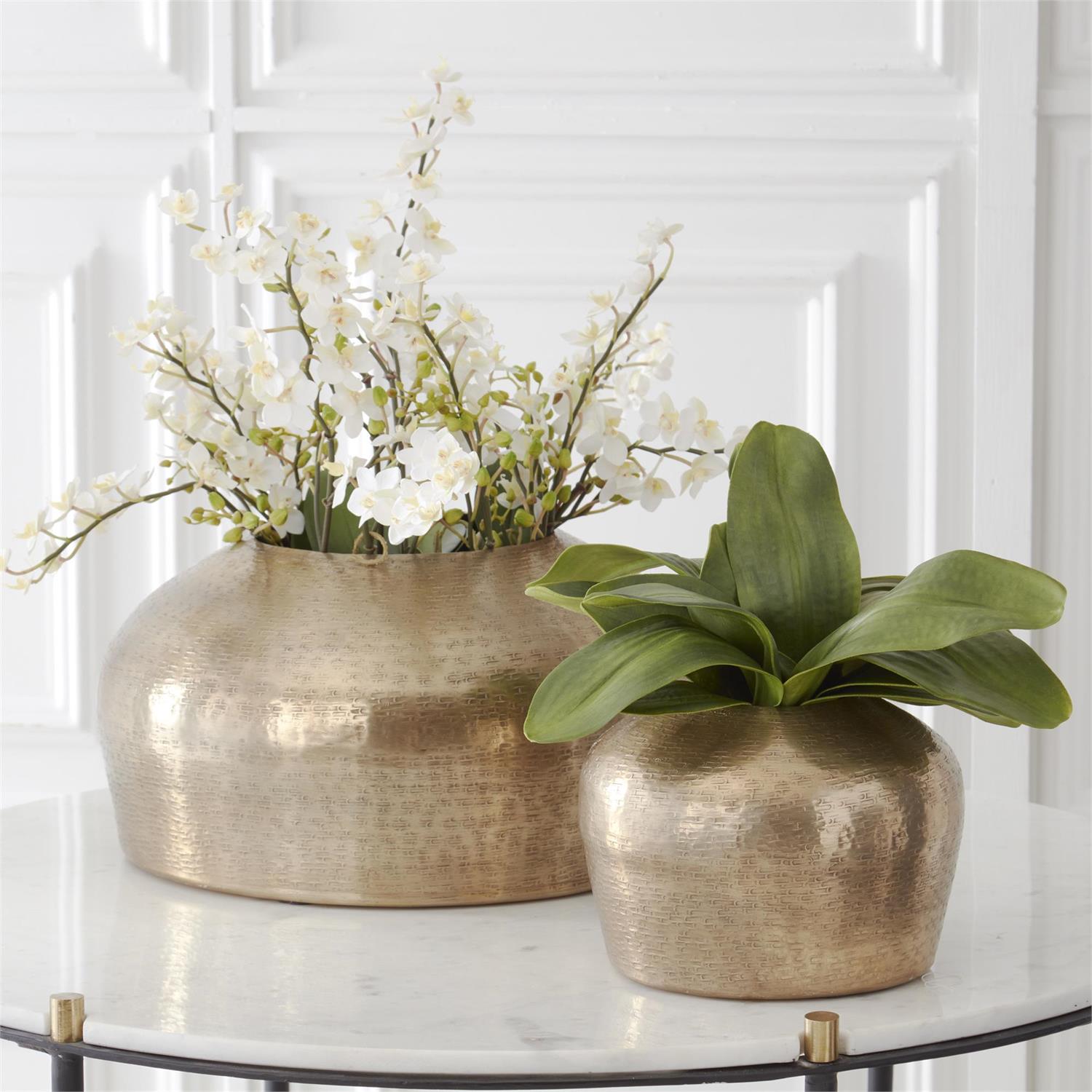13-Inch Real Touch 5 Orchid Leaves Stem