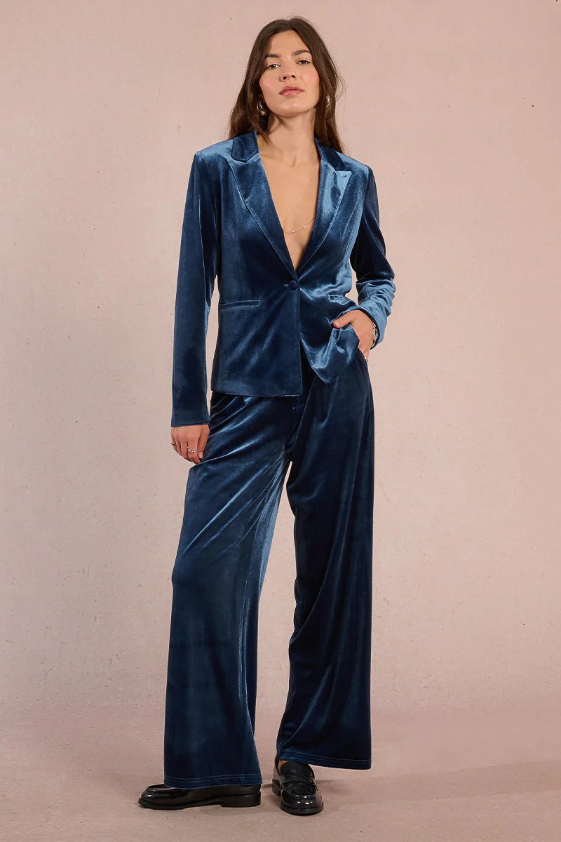 The Luxe Velvet Tailored Blazer