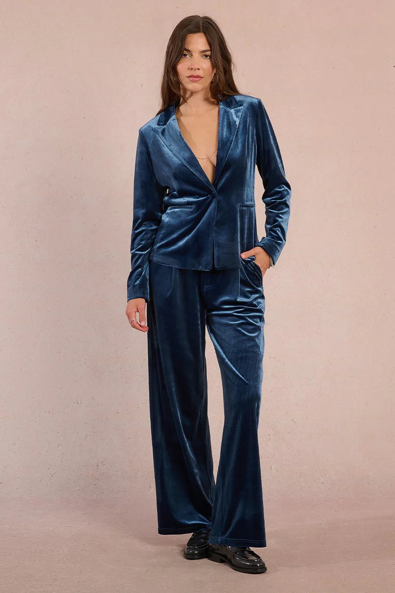The Luxe Velvet Tailored Blazer