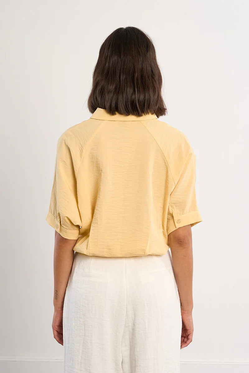 Sunshine Knot-Front Blouse