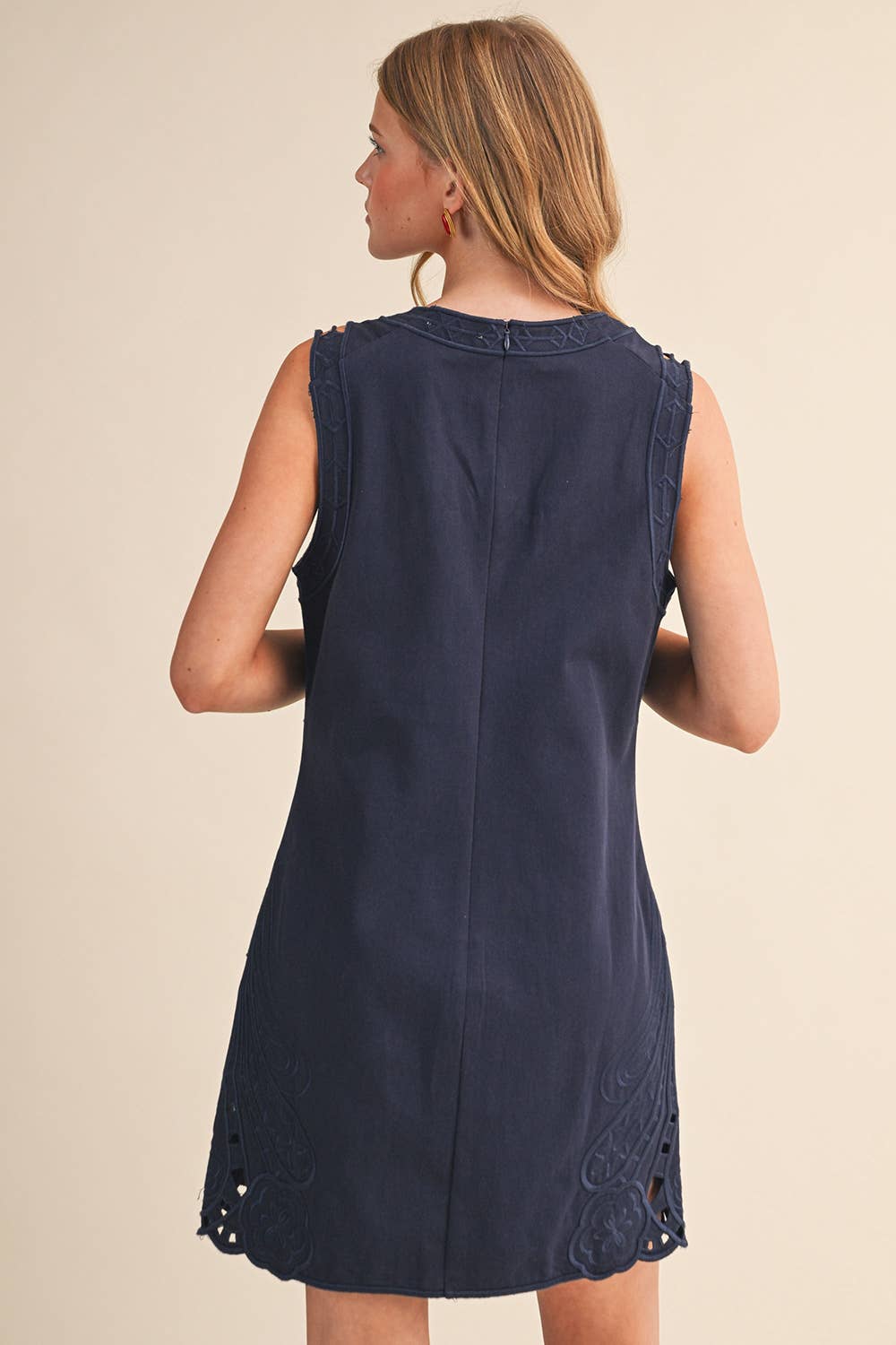 Radiant Embroidered Shift Dress
