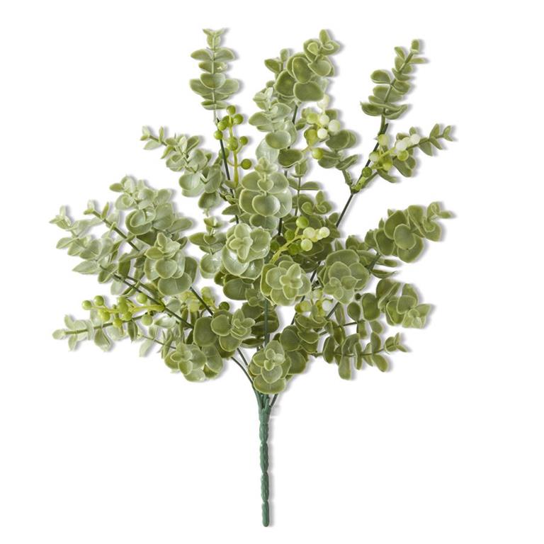 18-Inch Eucalyptus Bush with White Berries