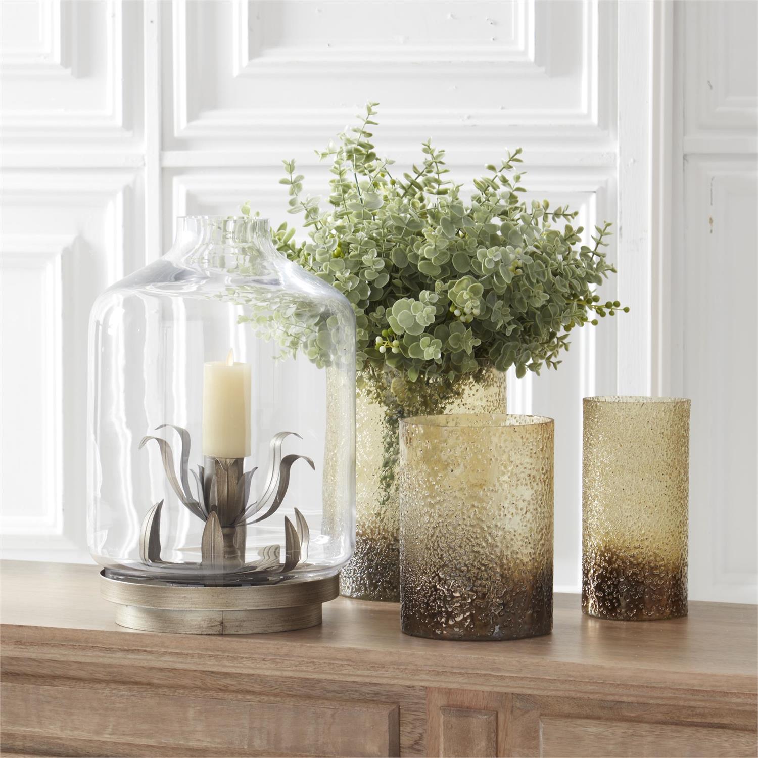 18-Inch Eucalyptus Bush with White Berries