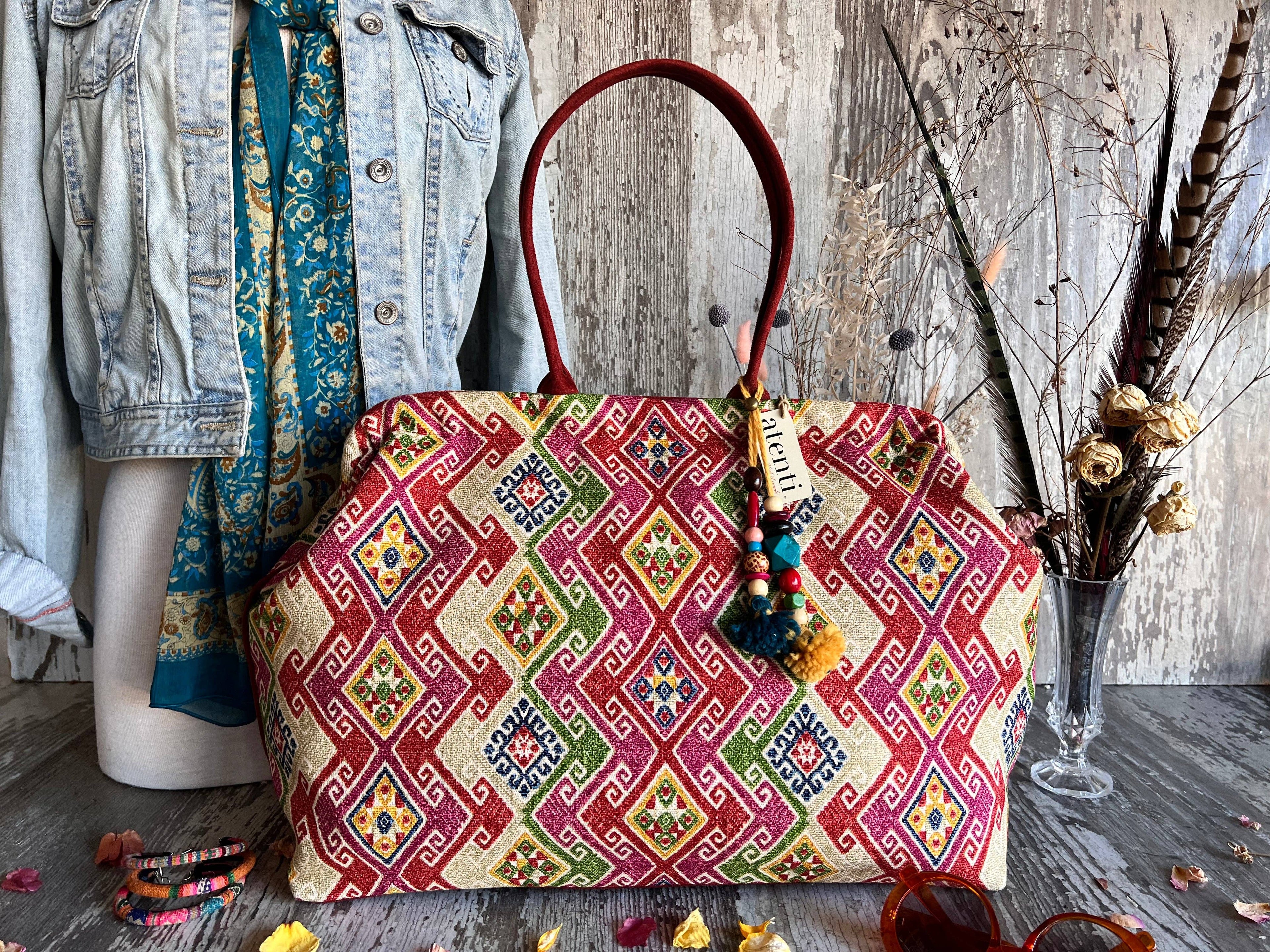Modern Doctor Bag w/ Metal Snap Frame