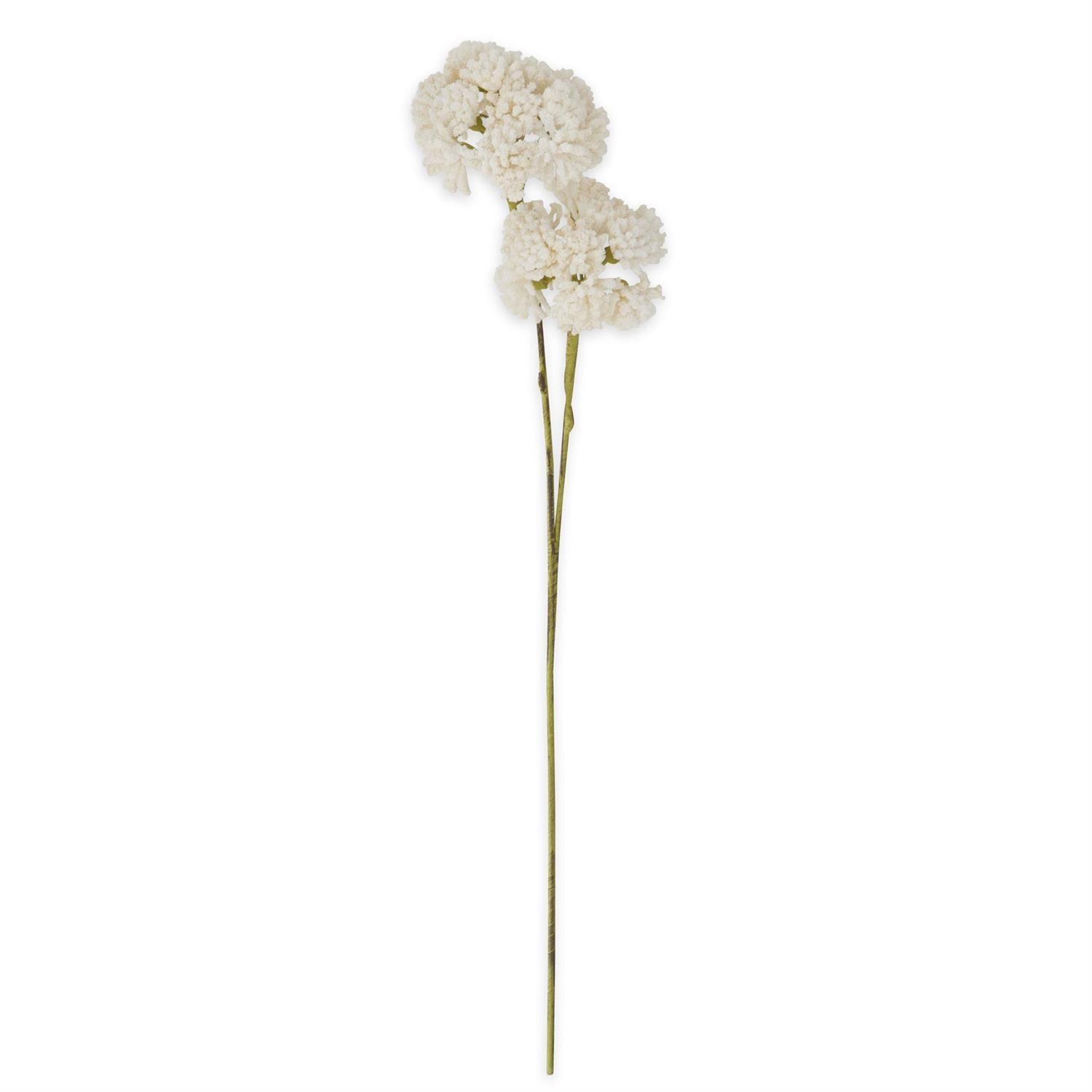 34" White EVA Double Bloom Stem