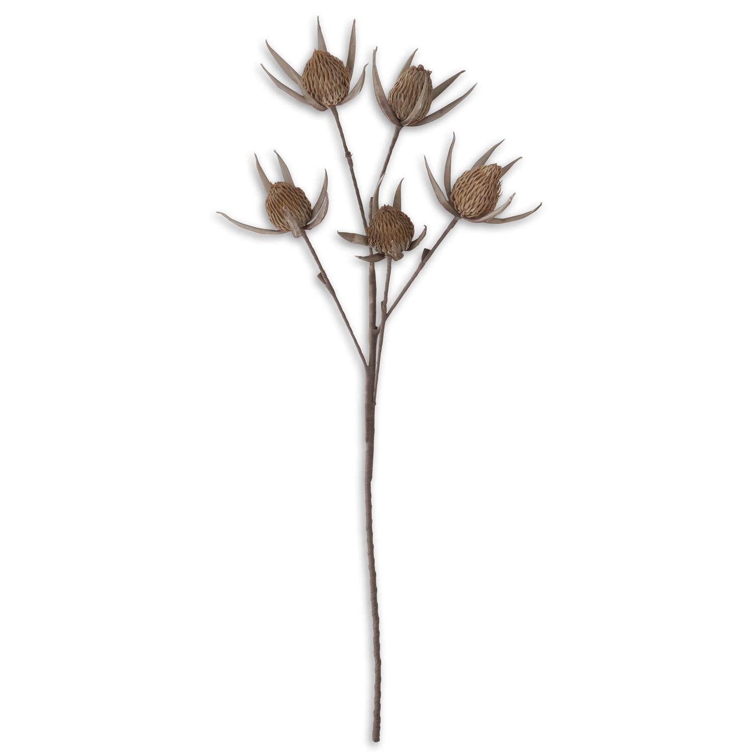 42" Tan & Gray EVA 5 Bloom Stem