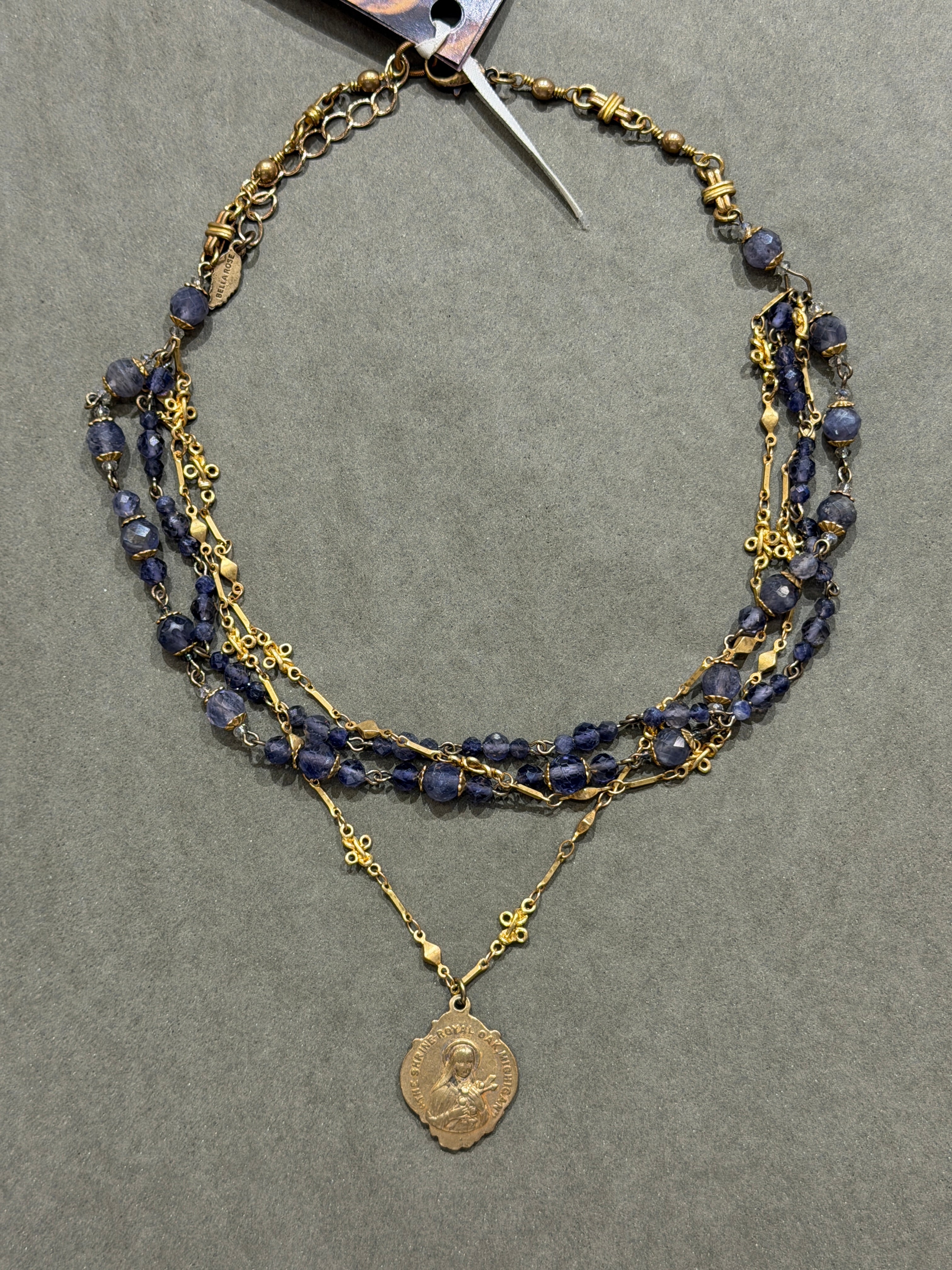 The Amethyst Iolite Layered Necklace