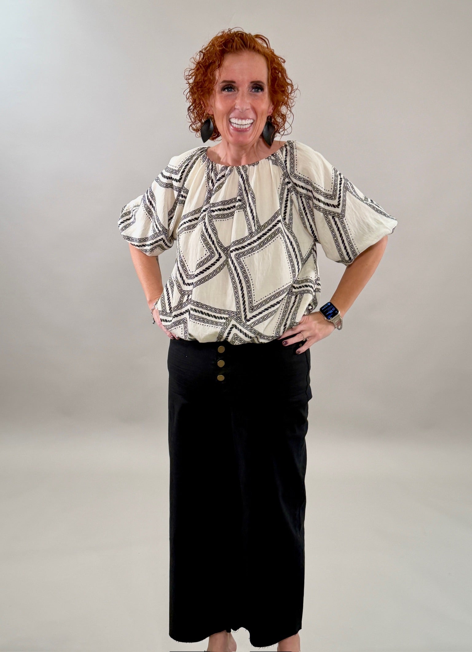 Harbor Chain Off the Shoulder Top