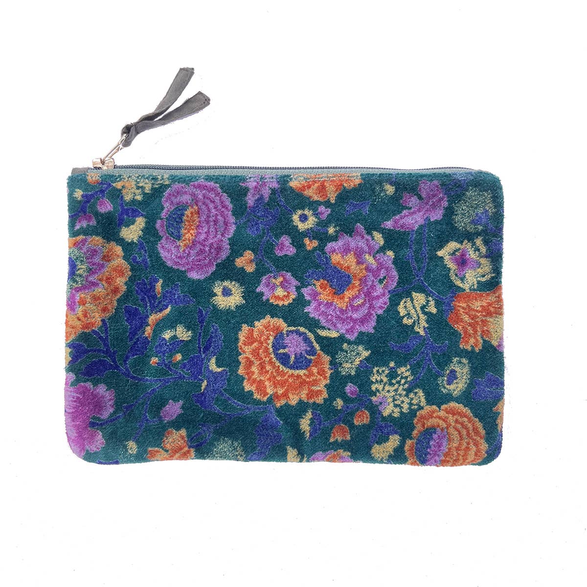 Napoli Velvet Pouch Thistle Teal