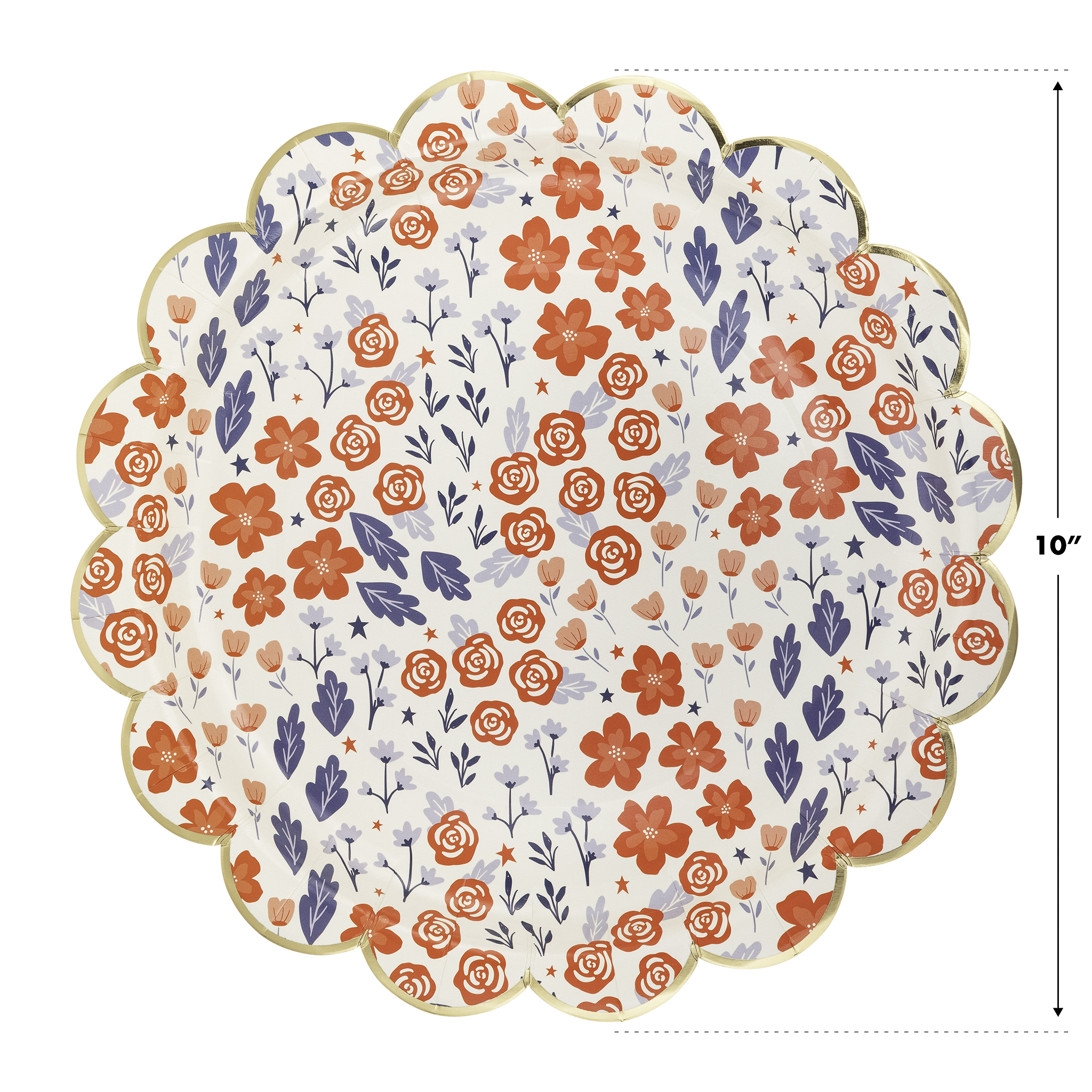 Patriotic Scatter Paper Plate