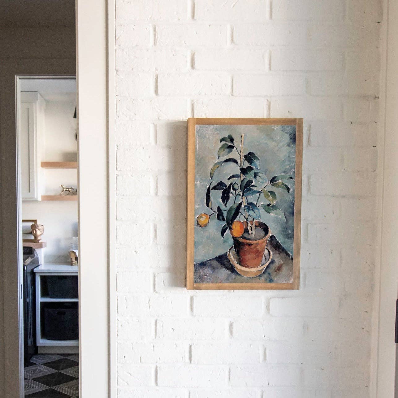 Orange Plant Wall Art
