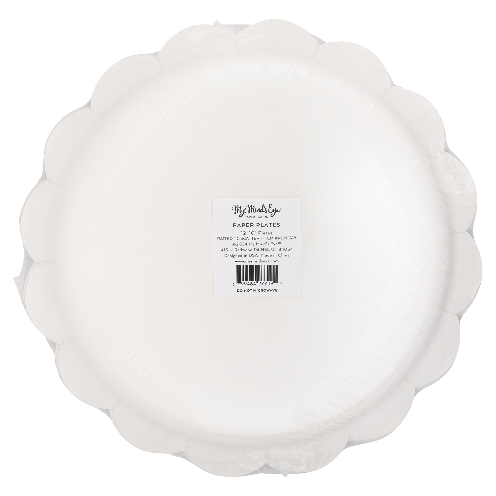 Patriotic Scatter Paper Plate