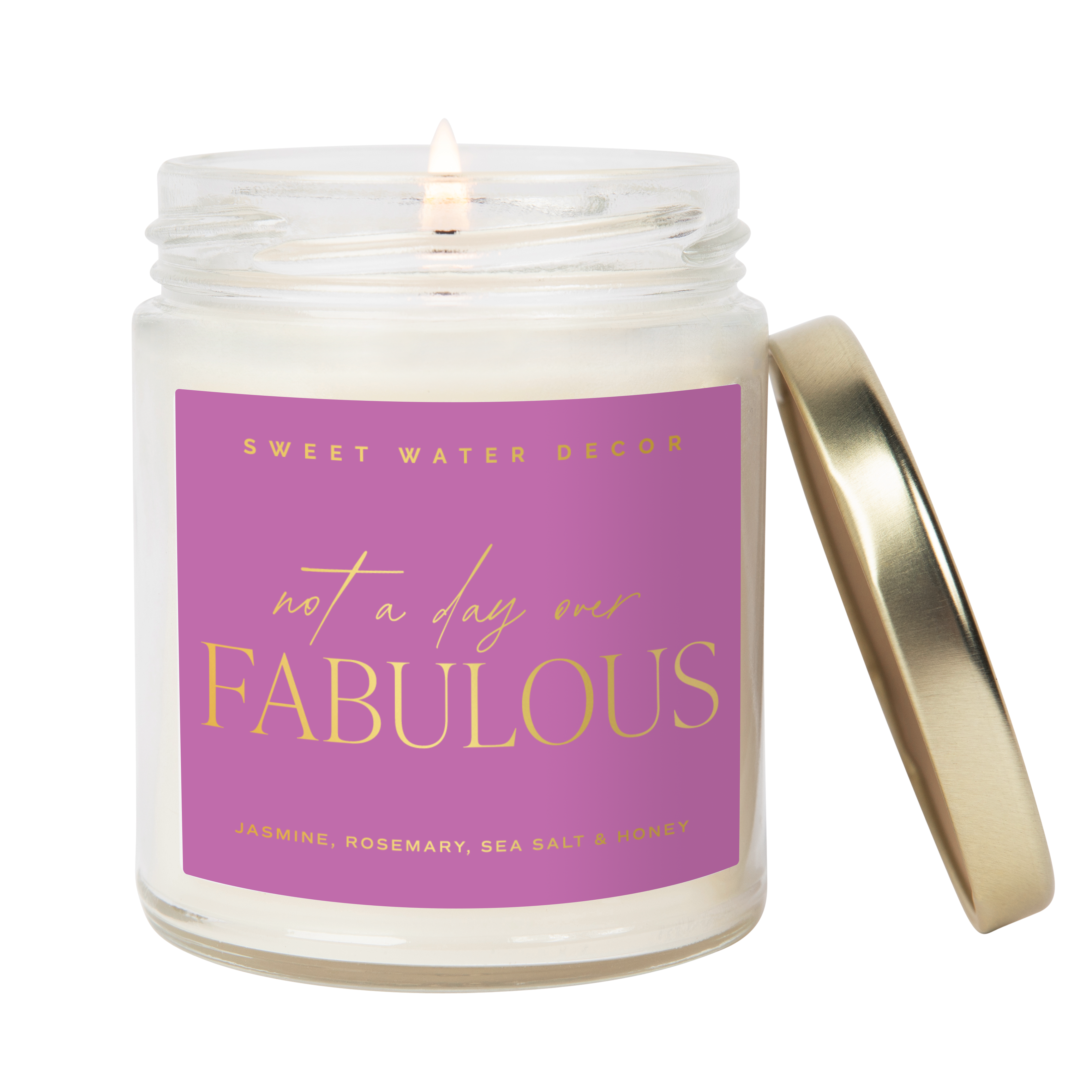 Not A Day Over Fabulous Soy Candle (Gold Foil)