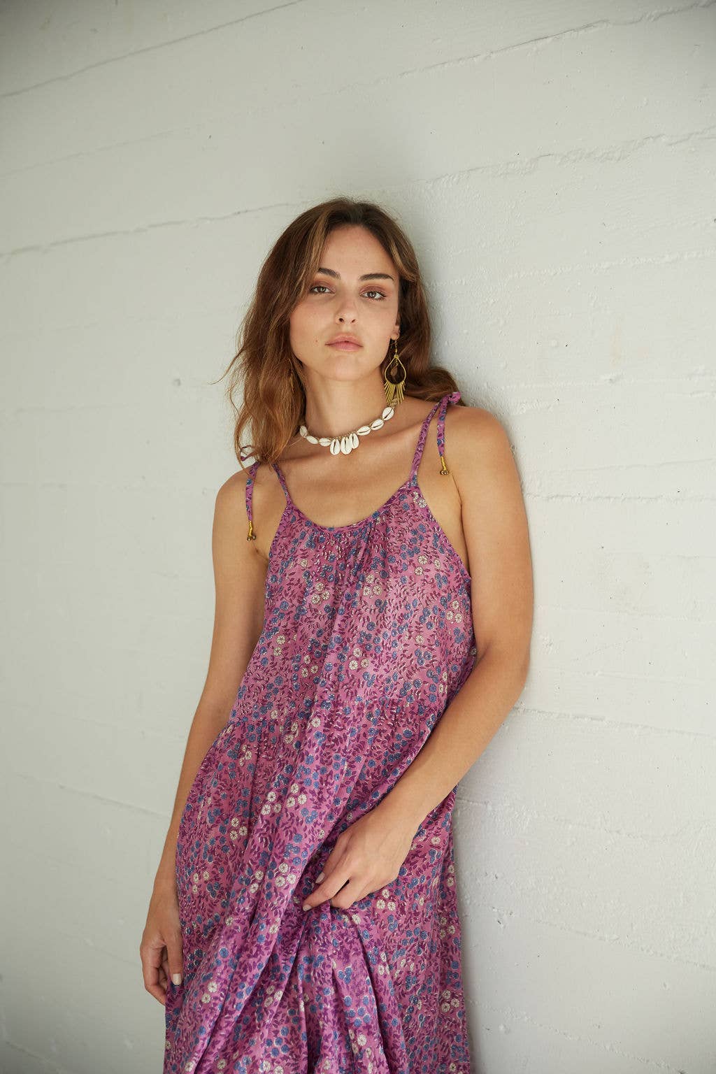 Block Printed Maxi Dress (Myla)