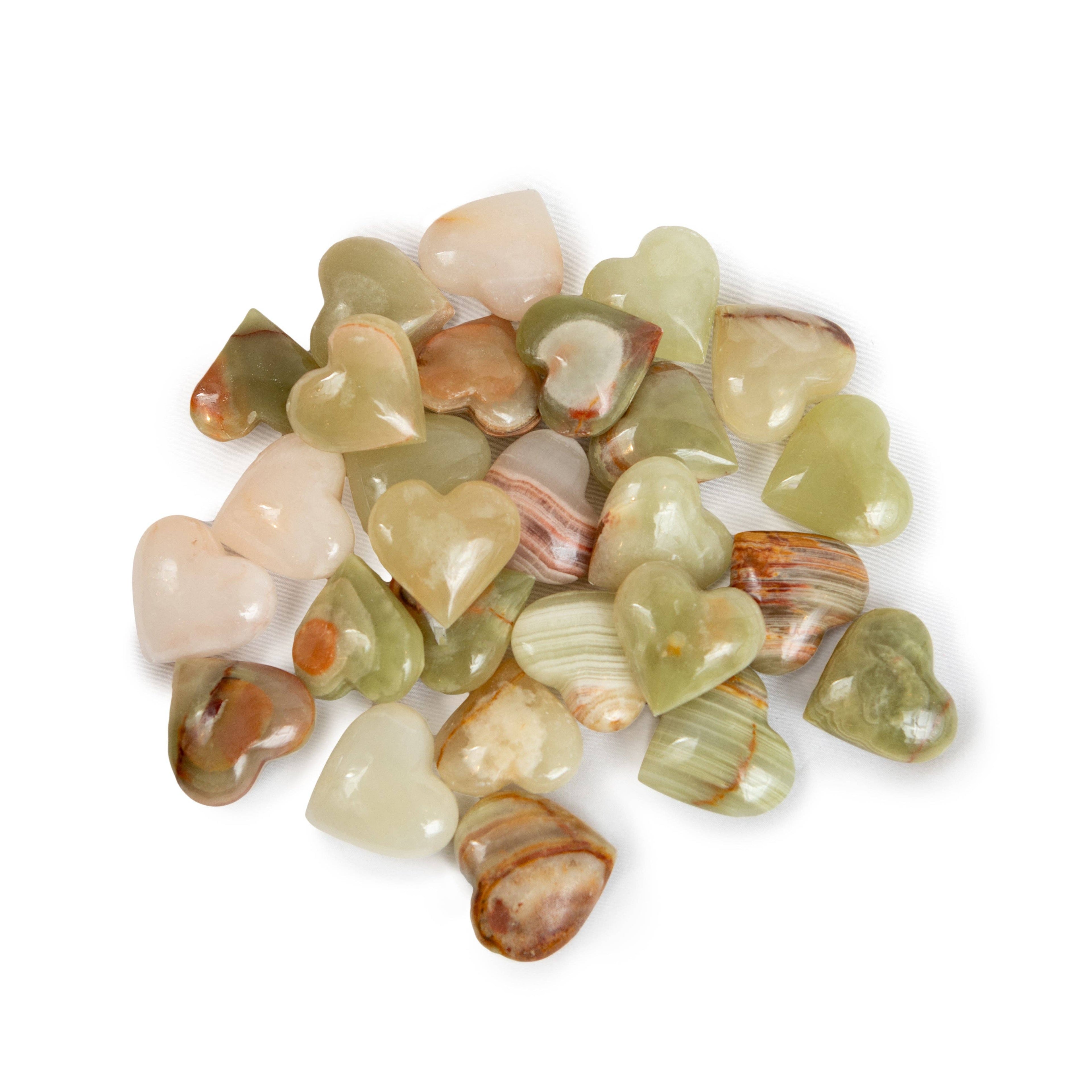 Natural Onyx Hearts- 4cm