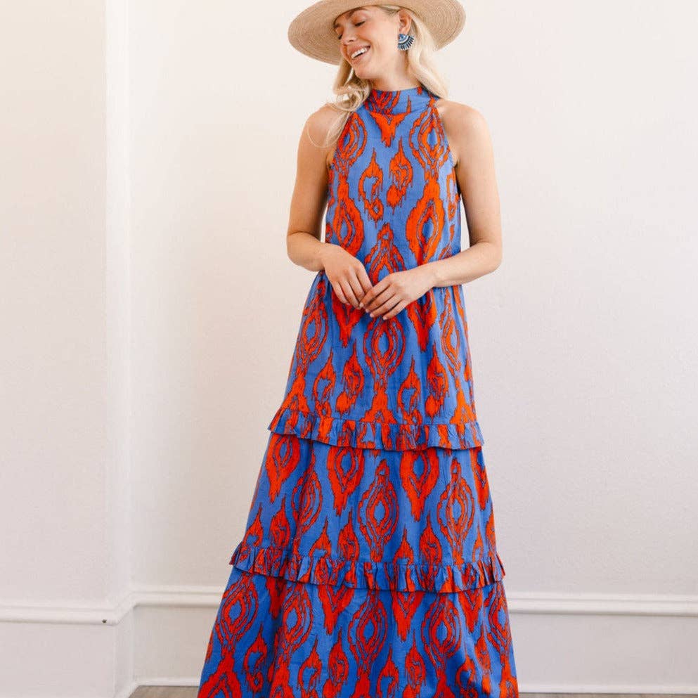 Zicatela Ikat Maiz Dress