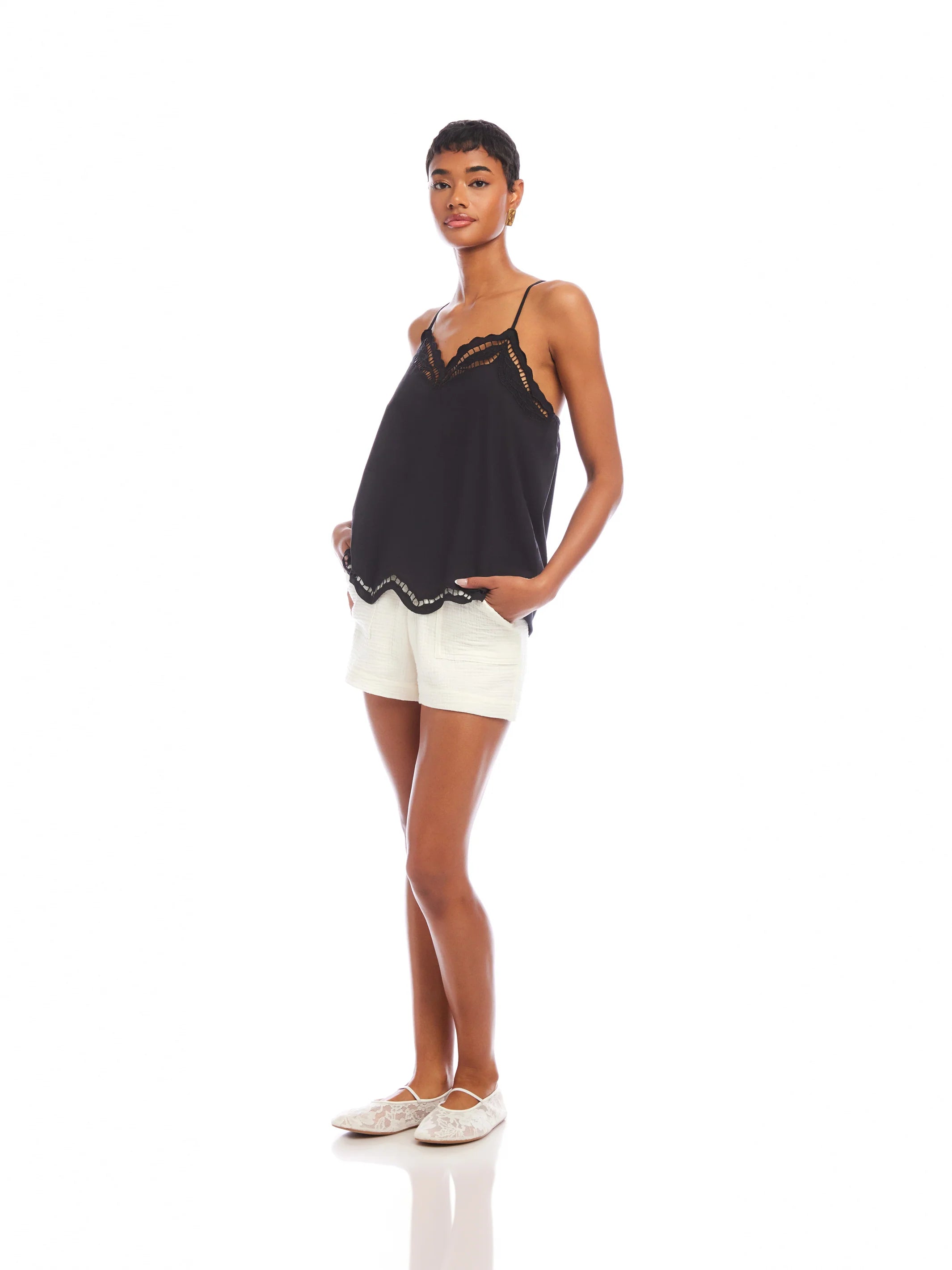 Marian Cami Cutout Top