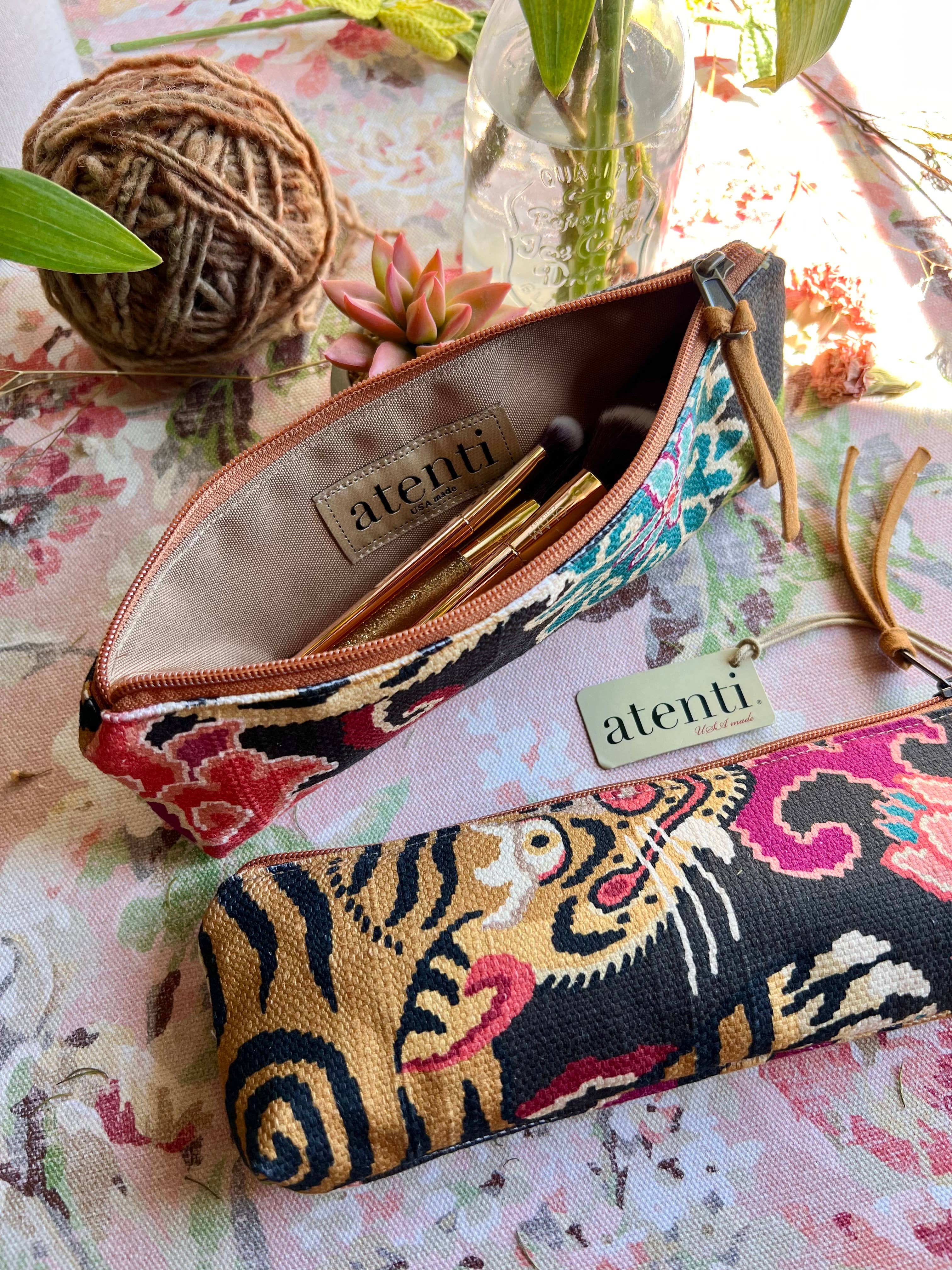 Tiger Floral Pouch
