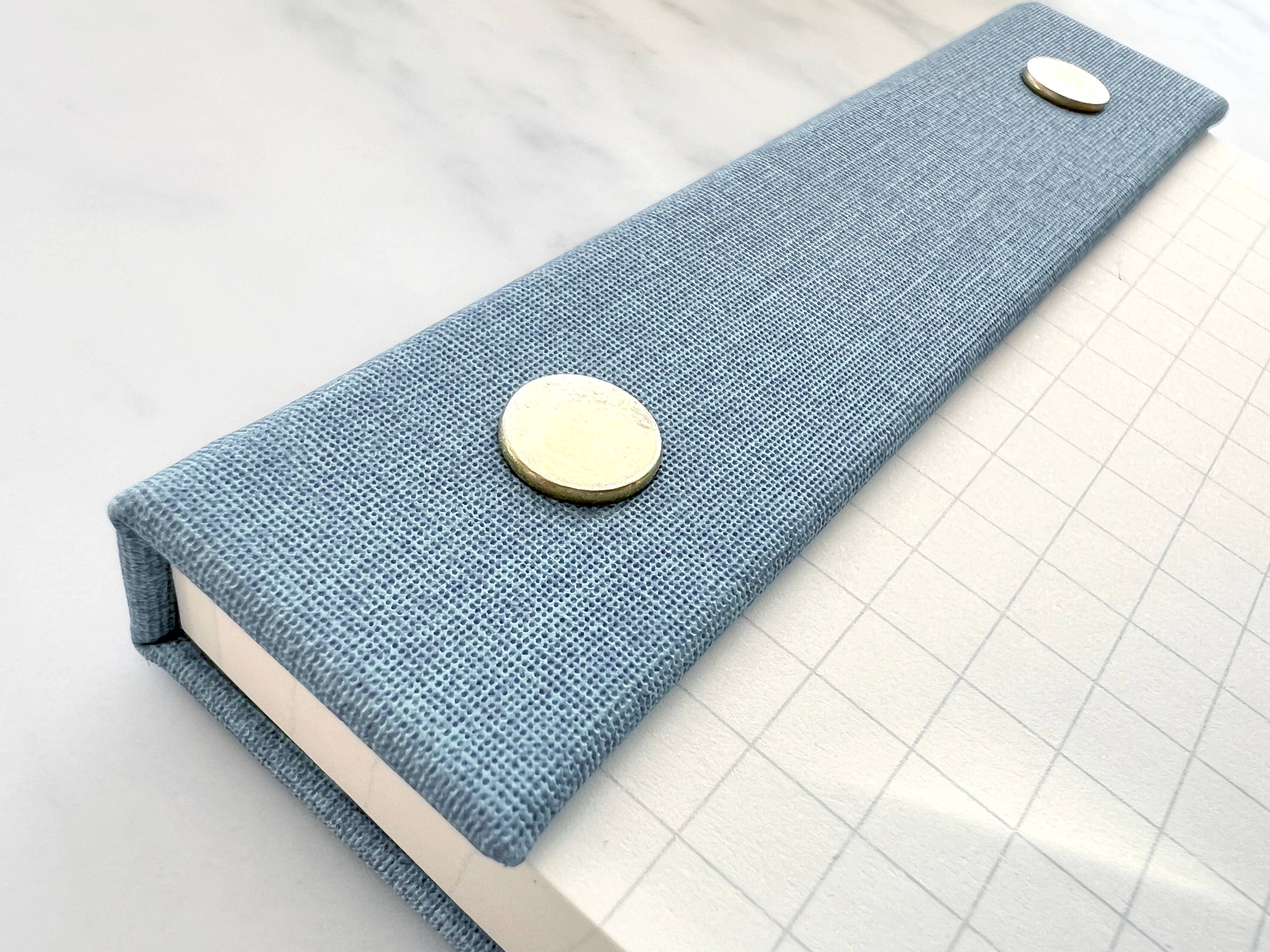 Grid Notepad with Brass Screws