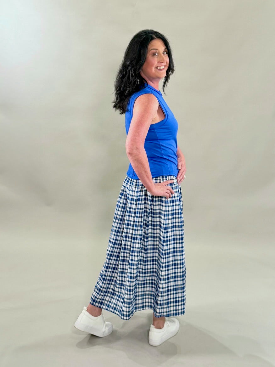 Raw Edge Sleeveless Top