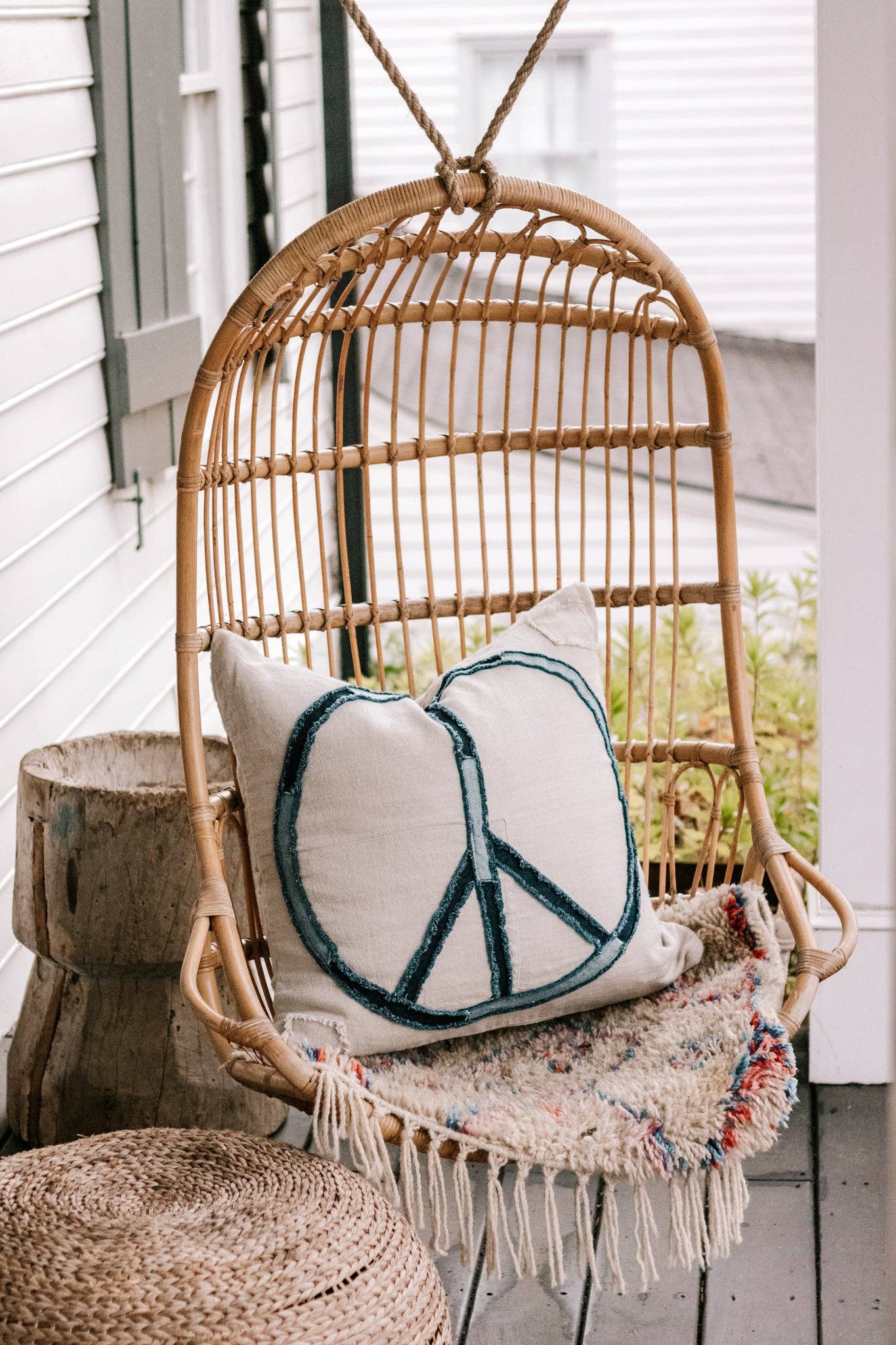 Pillow Collection- Peace Stitched Pillow