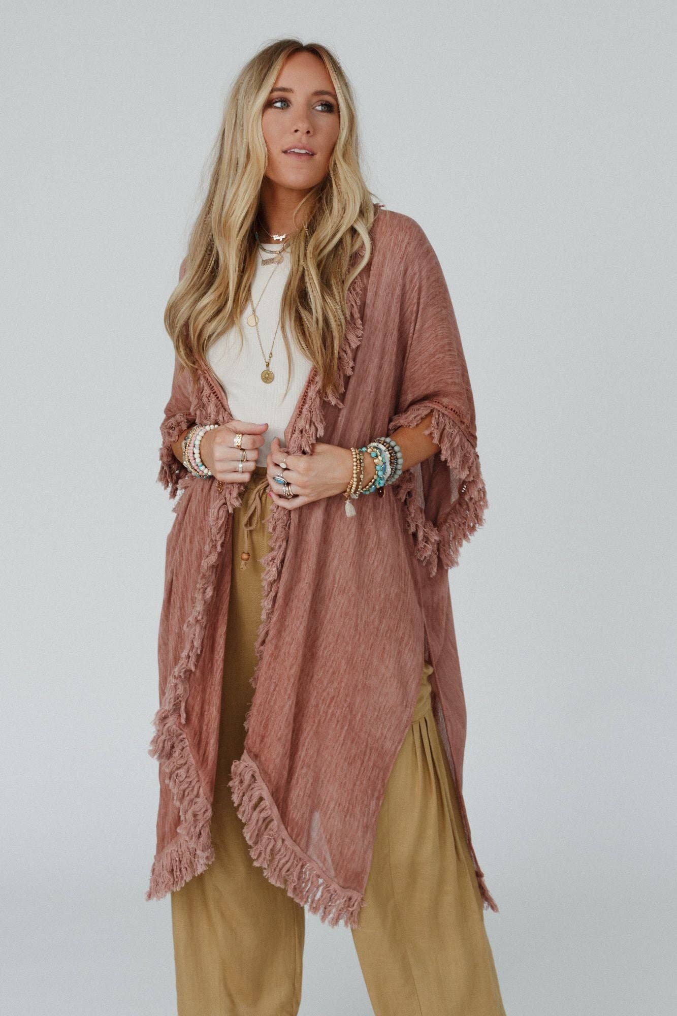 Bohemian Western Fringe Kimono