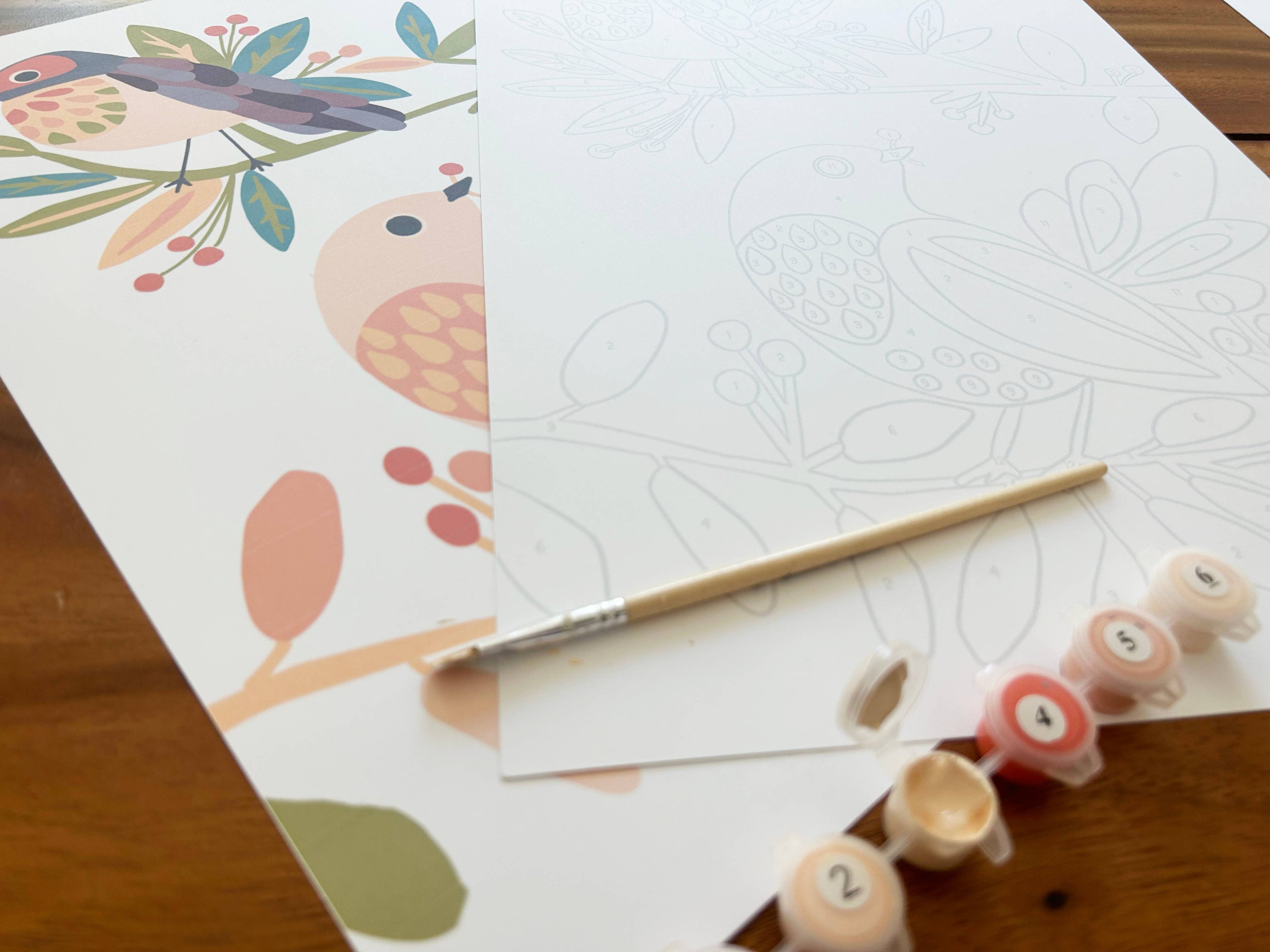 Birds on a Branch Art Paint by Number Kit