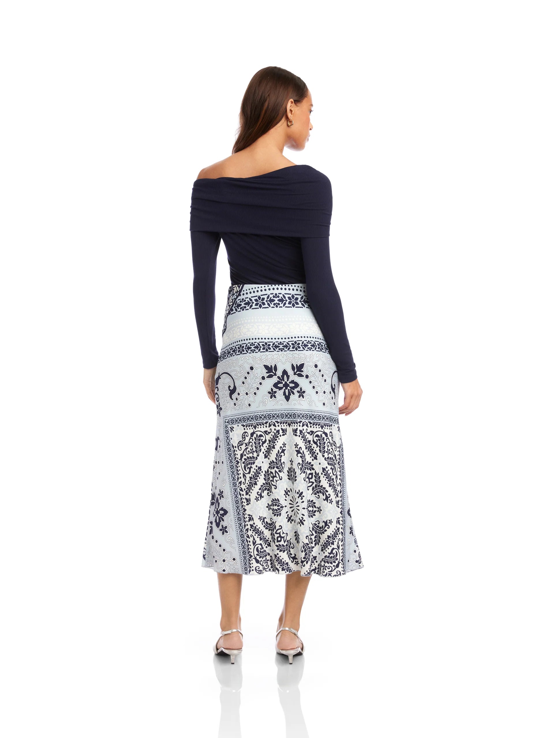 Mia Bias Midi Skirt