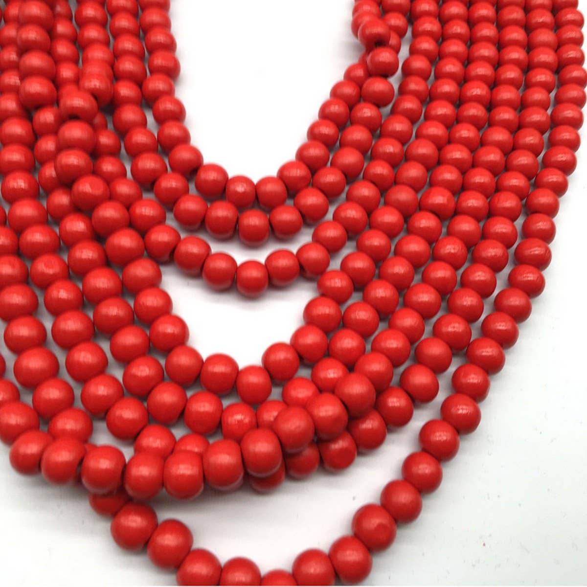 BOHEMIAN MULTI-LAYERED WOODEN BEADS NECKLACE