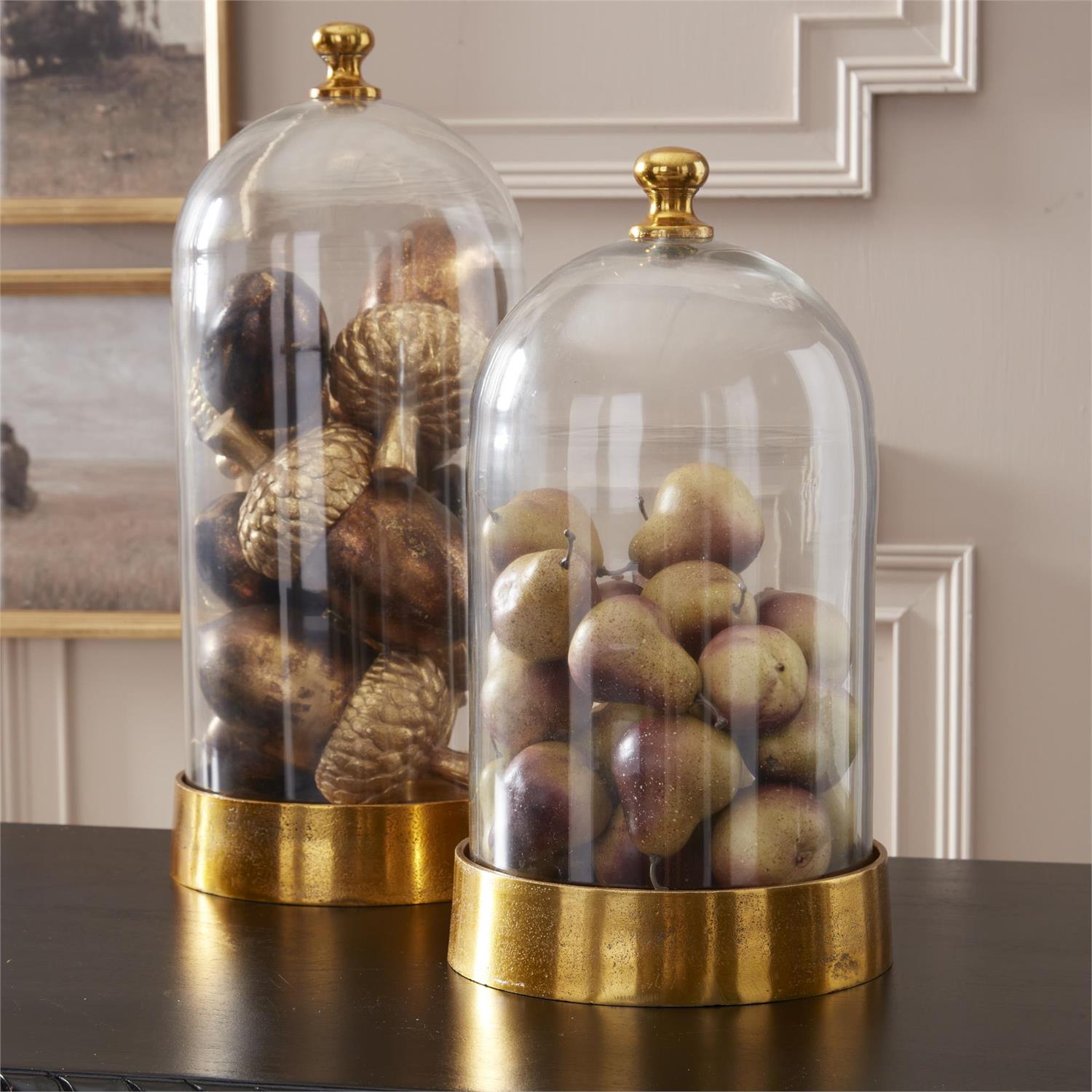 Bag of 12 3.5 Inch Faux Burgundy, Green & Brown Pears