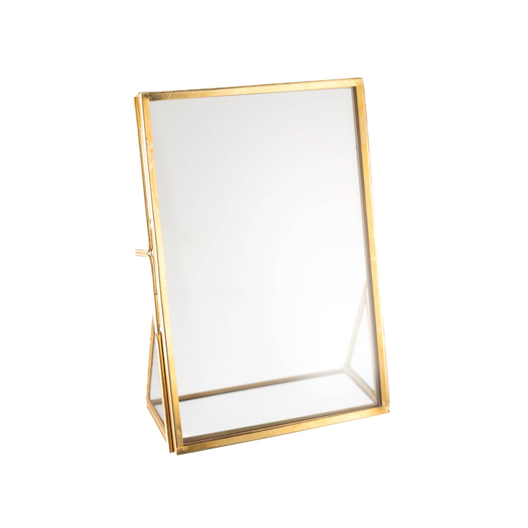 Brass Standing Frame 4"x6" Vertical