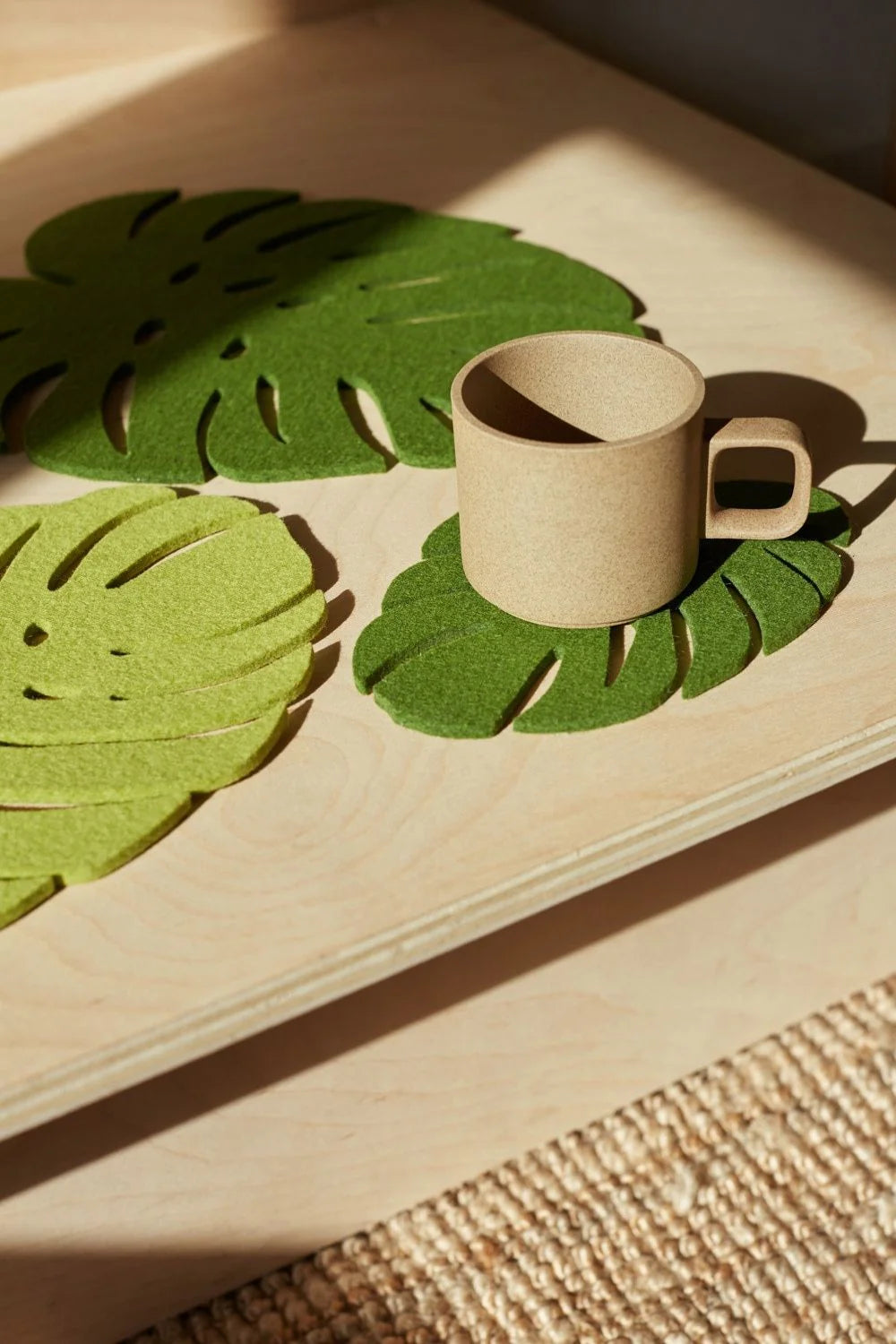 Merino Wool Monstera Trivet