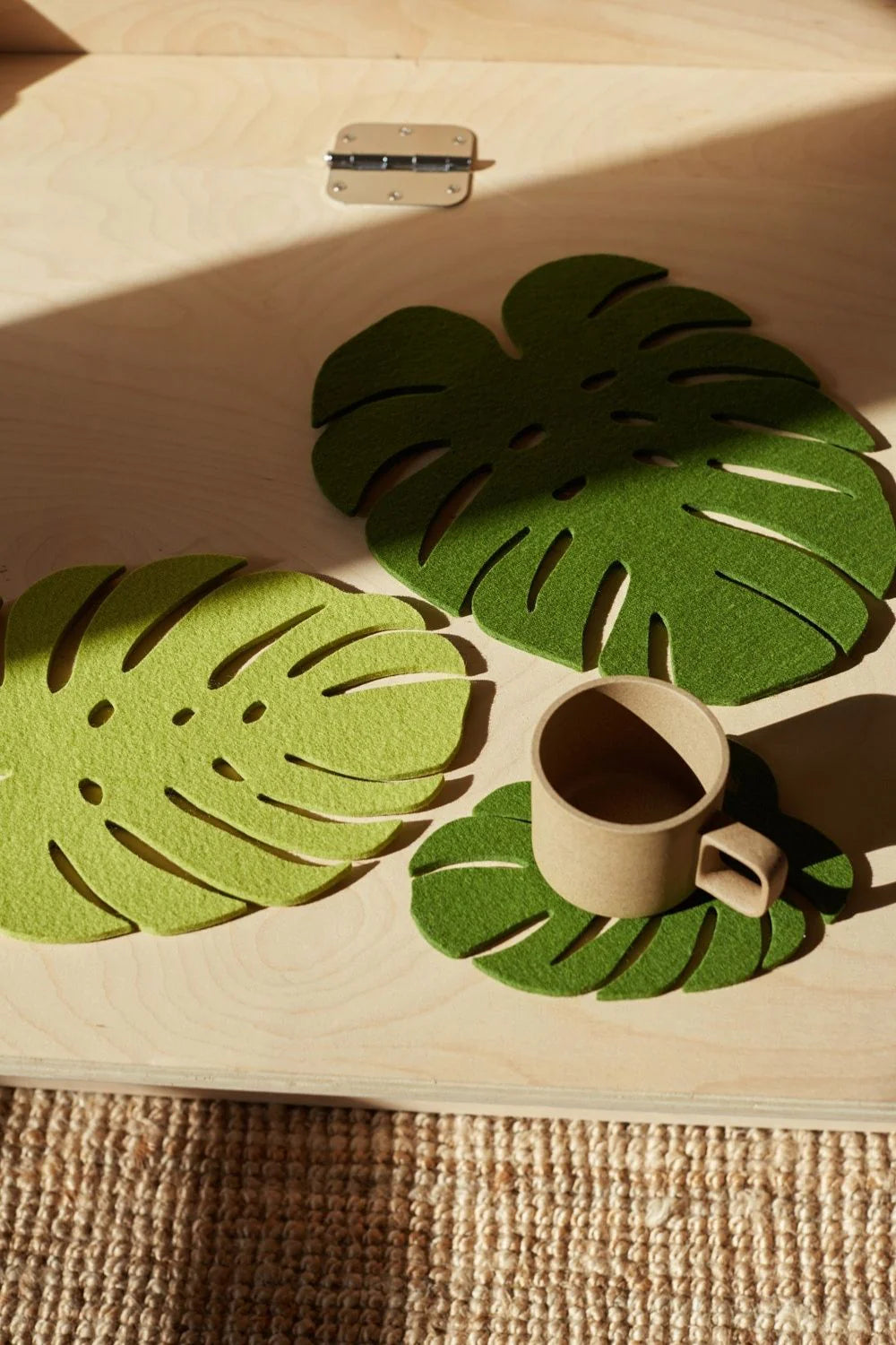 Merino Wool Monstera Trivet