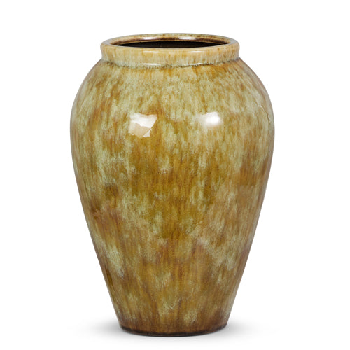 13.5" Glazed Stoneware Vase