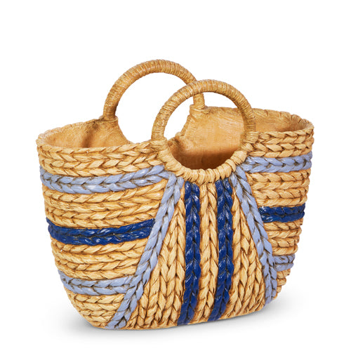 14.25" Blue Purse Planter