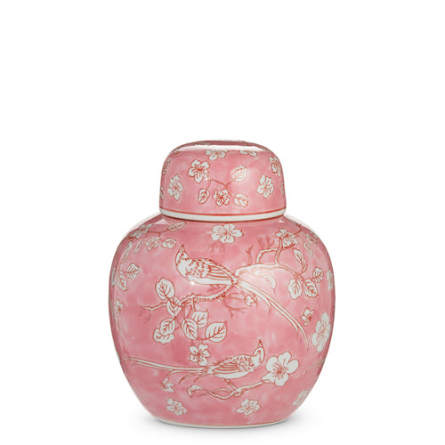 9" Pink Round Jar