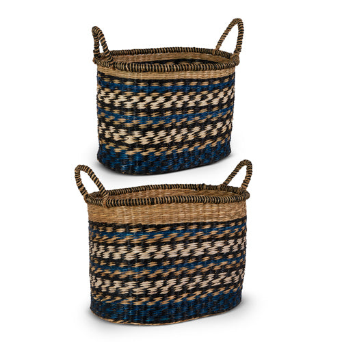 Blue Woven Baskets